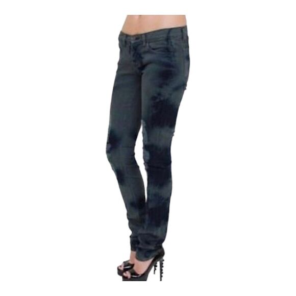 J BRAND Women's Tie Dye Denim Slash Berlin Skinny Distressed Jeans Size 26 - Picture 13 of 13